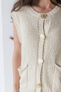 Mod Buttoned Vest Top