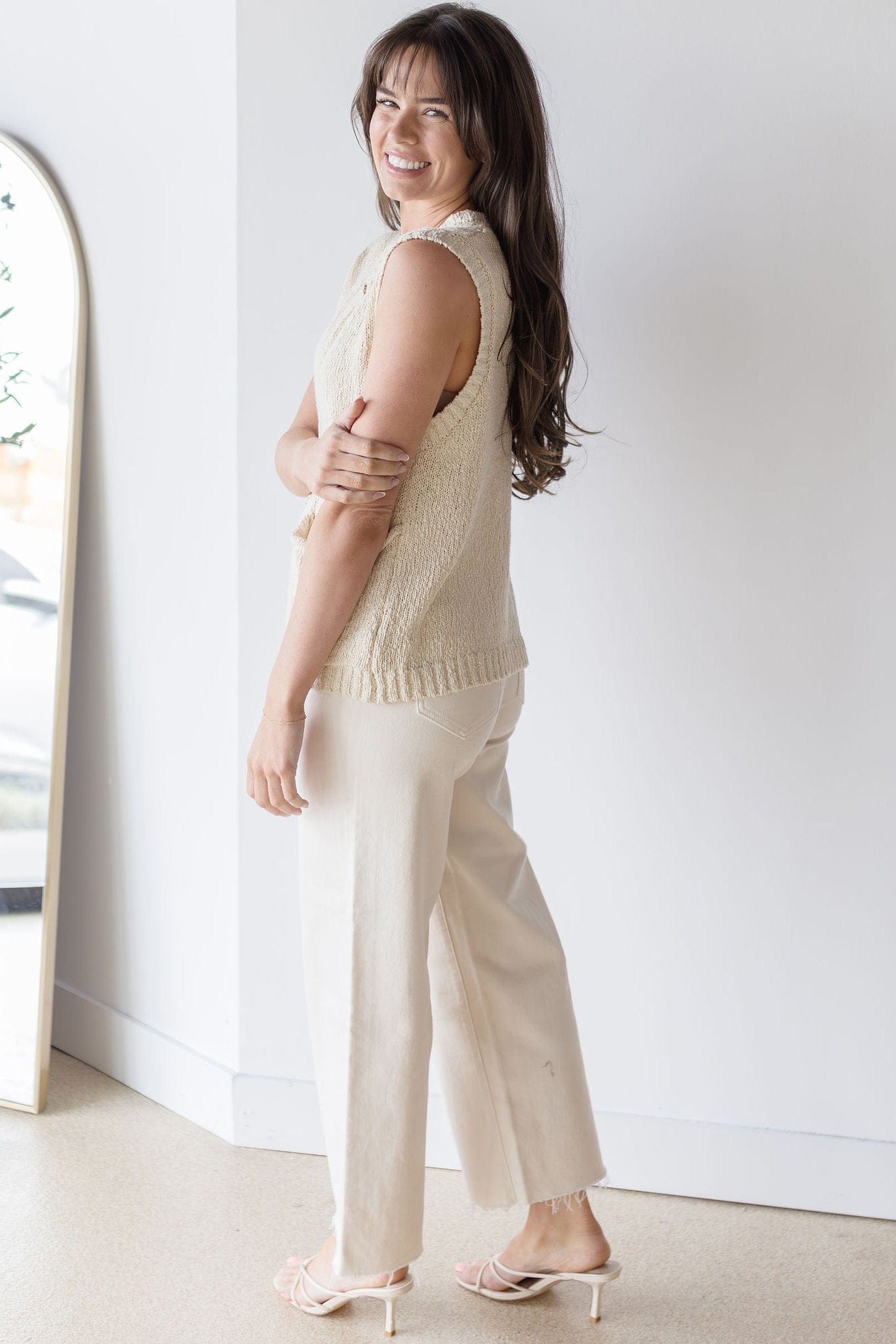 Mod Buttoned Vest Top