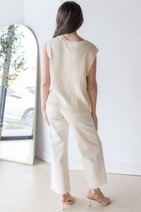 Mod Buttoned Vest Top