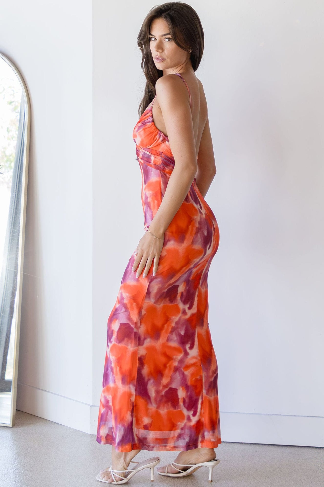 Estelle Mesh Midi Dress