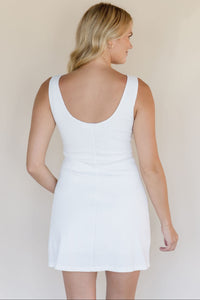 Charlene Stretch Linen Mini Dress