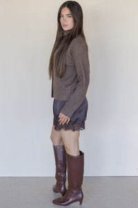 Linnea Mock Neck Button Cardigan