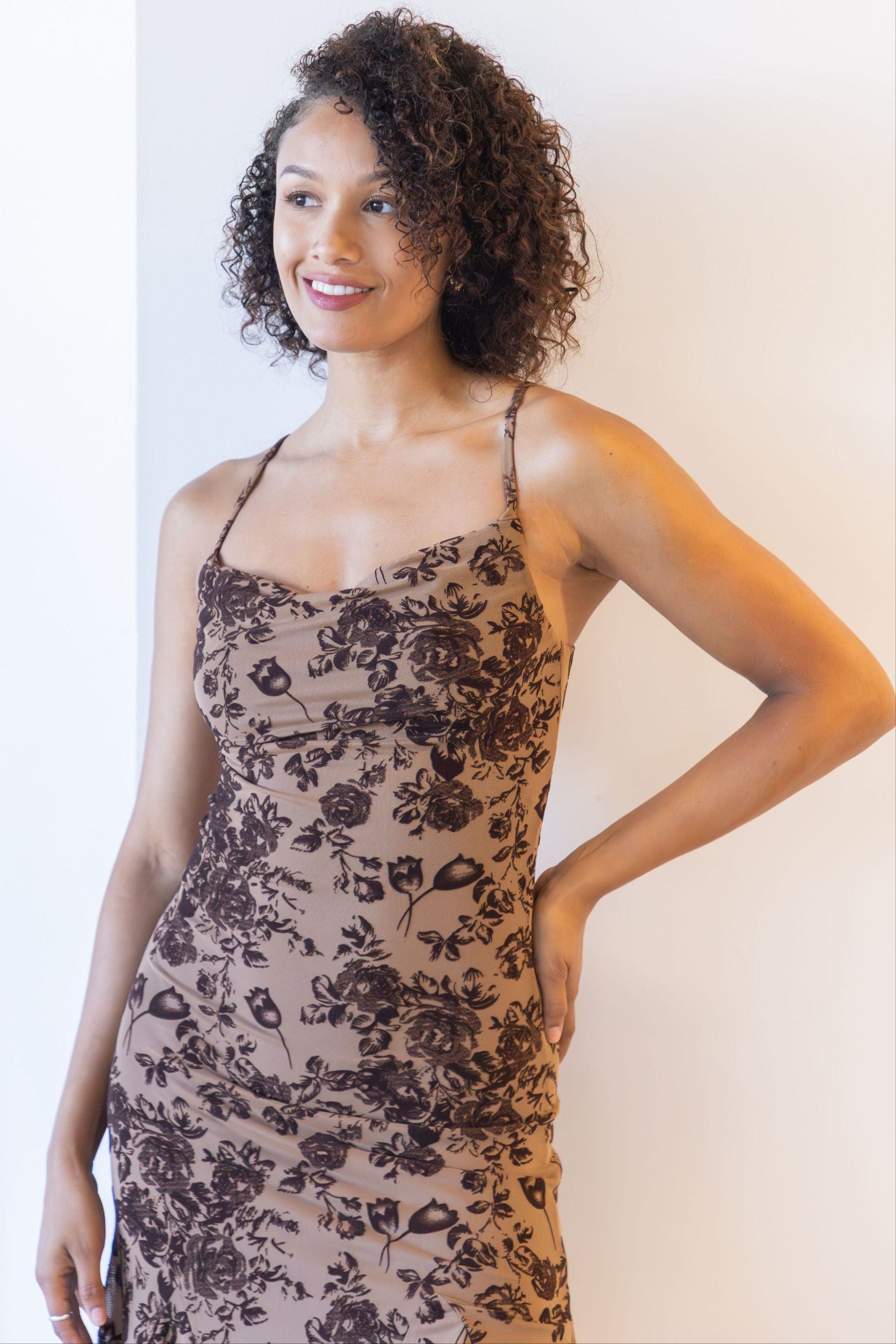 Julietta Cowl Neck Midi Dress Julietta Cowl Neck Midi Dress