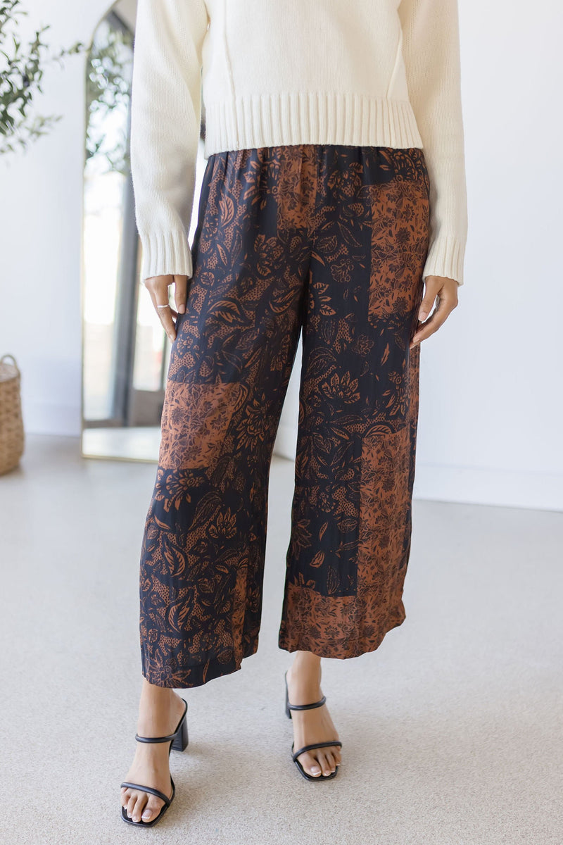 Kova Patchwork Printed Pants