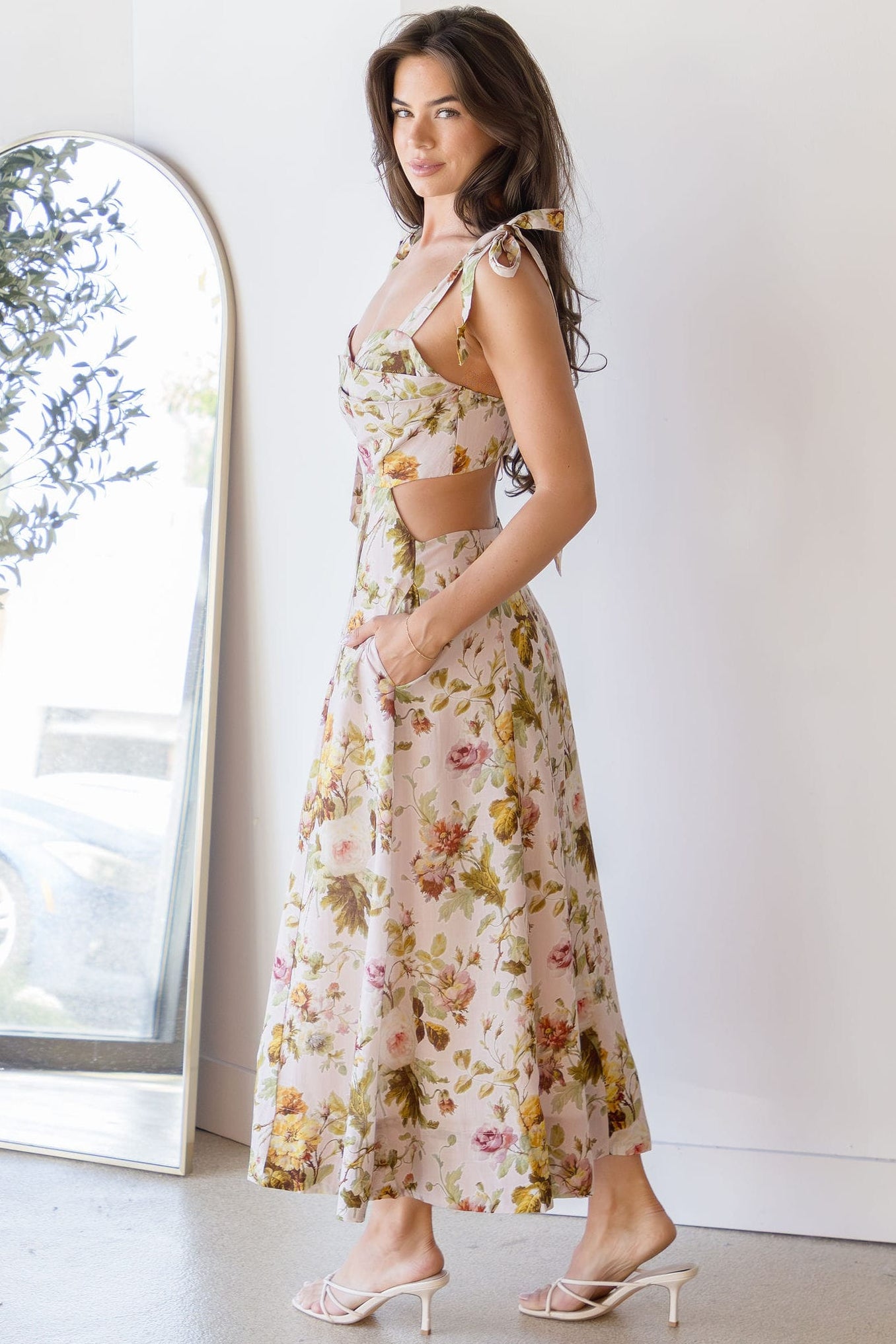 Ciana Linen Midi Dress