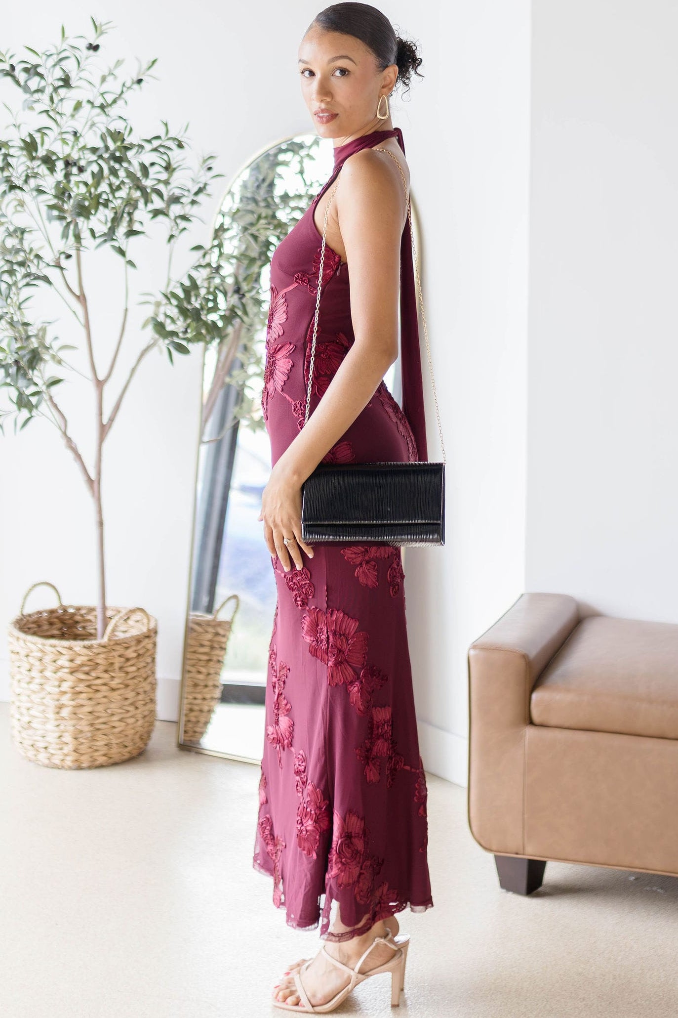 Beatriz Floral Halter Maxi Dress