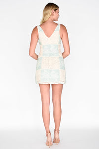 Carmine Crochet Mini Dress