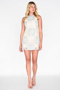 Carmine Crochet Mini Dress