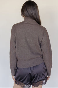 Linnea Mock Neck Button Cardigan