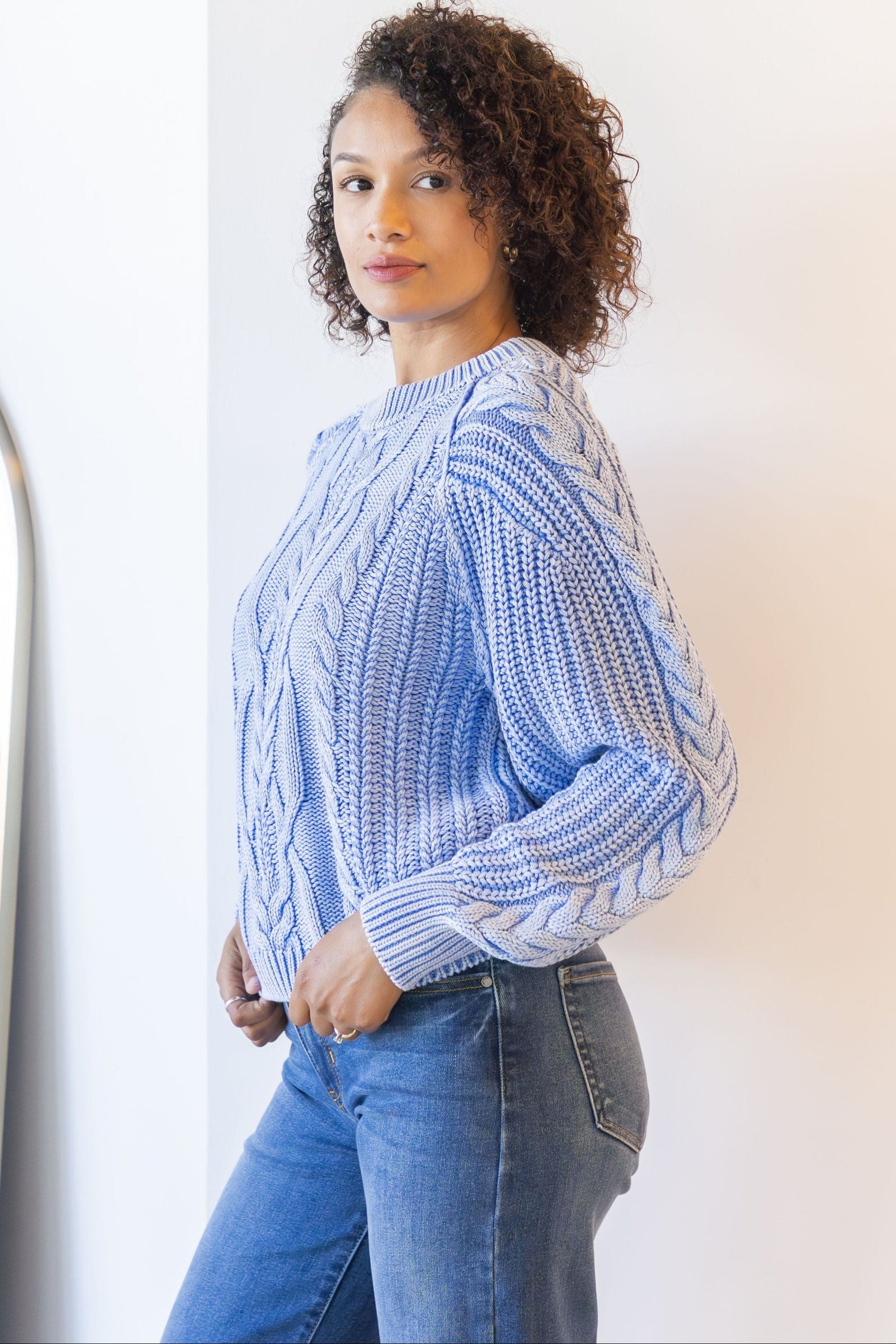 Free People Frankie Cable Sweater | Wild Dove Boutique | San Diego, CA