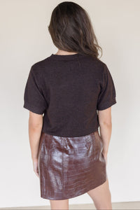 Lena Short Sleeve Knit Sweater Lena Short Sleeve Knit Sweater