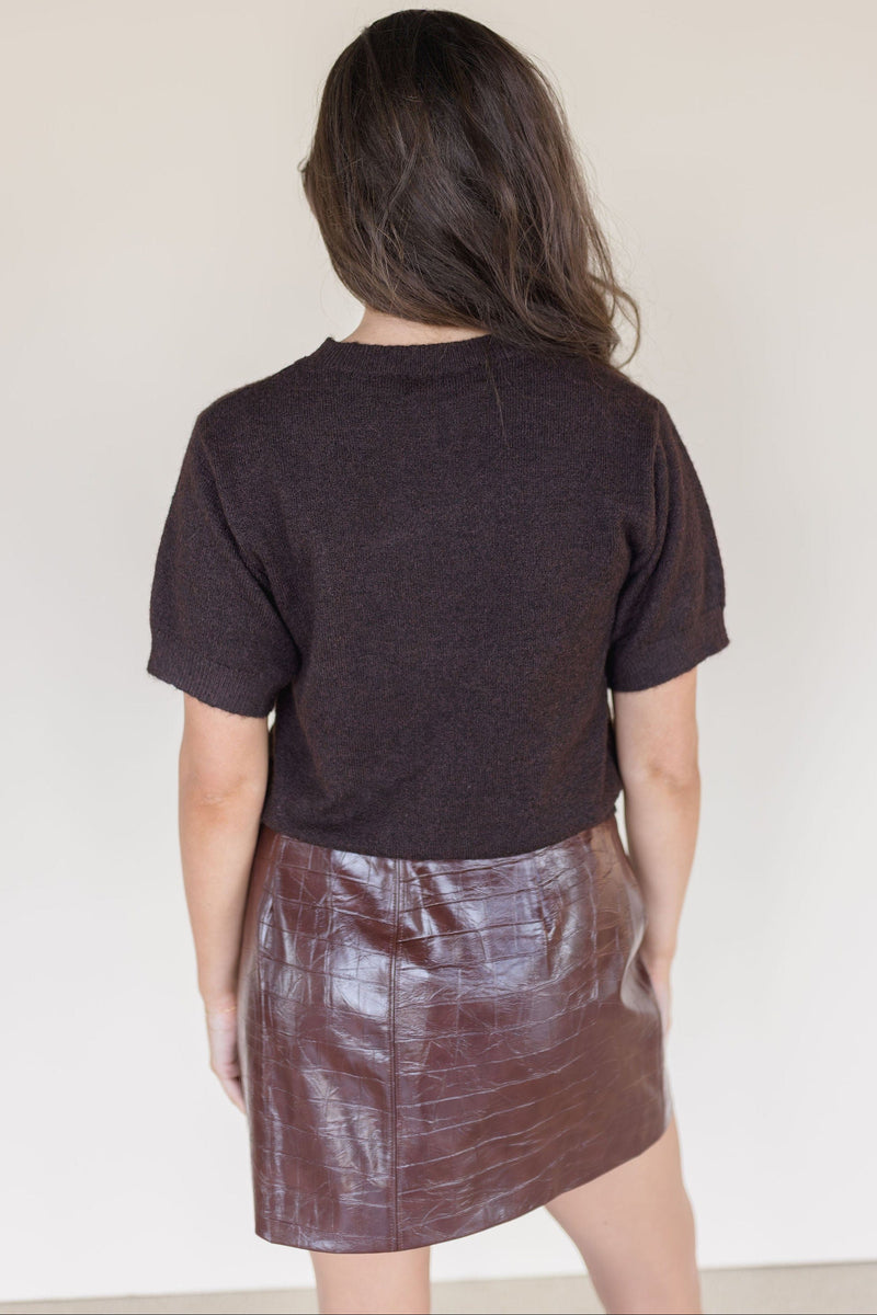 Lena Short Sleeve Knit Sweater Lena Short Sleeve Knit Sweater