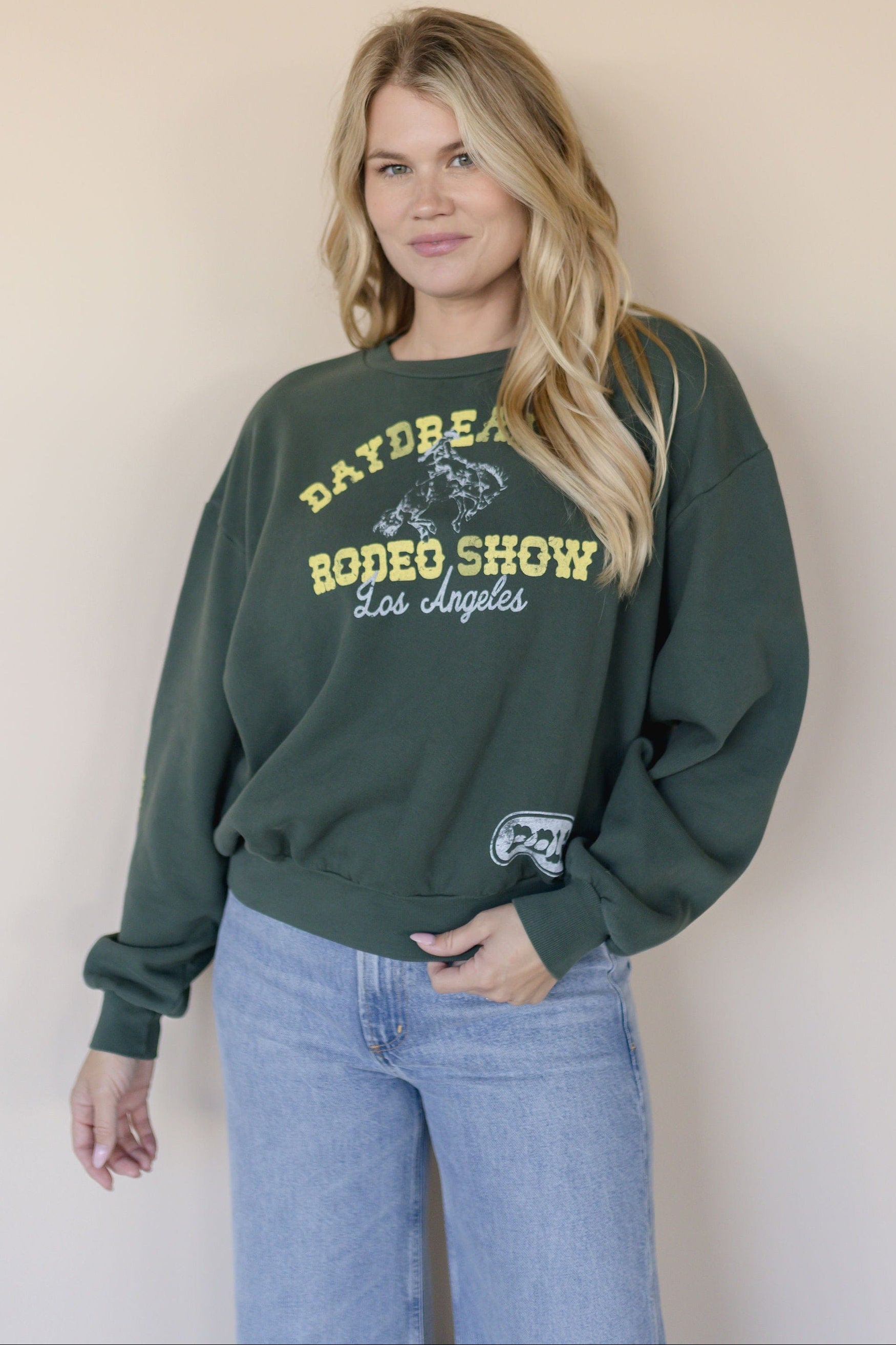 Daydreamer Rodeo Show Oversized Crew Sweatshirt