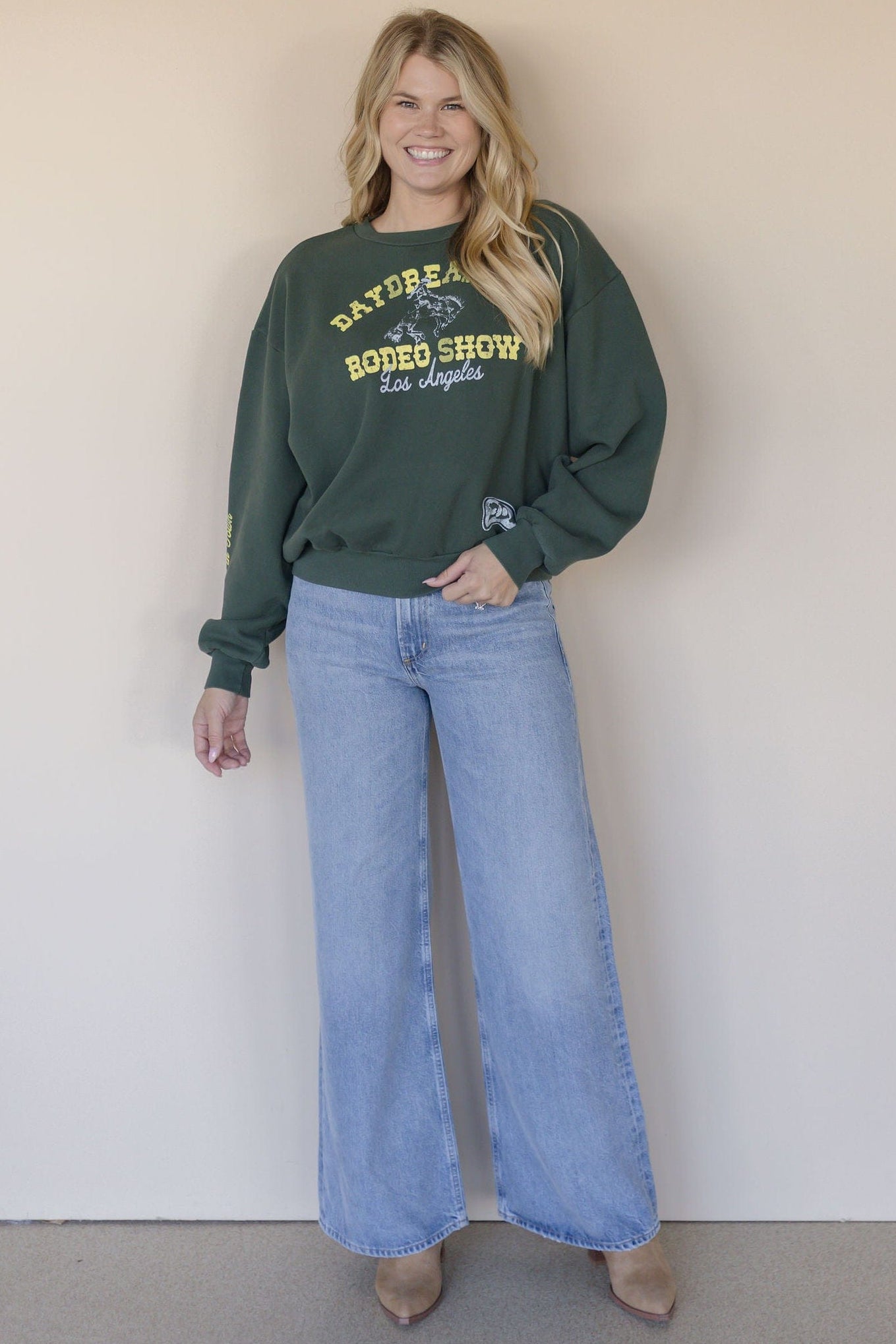 Daydreamer Rodeo Show Oversized Crew Sweatshirt