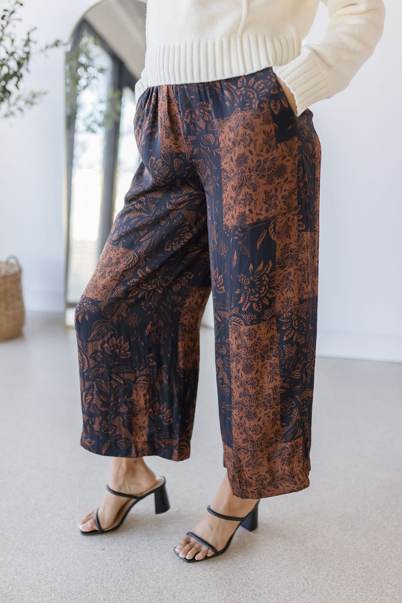 Kova Patchwork Printed Pants