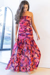 Bria Strapless Ruched Maxi Dress Bria Strapless Ruched Maxi Dress