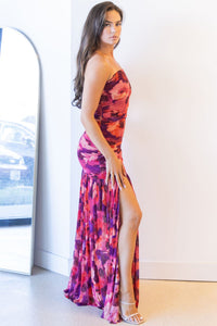 Bria Strapless Ruched Maxi Dress Bria Strapless Ruched Maxi Dress