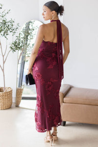 Beatriz Floral Halter Maxi Dress
