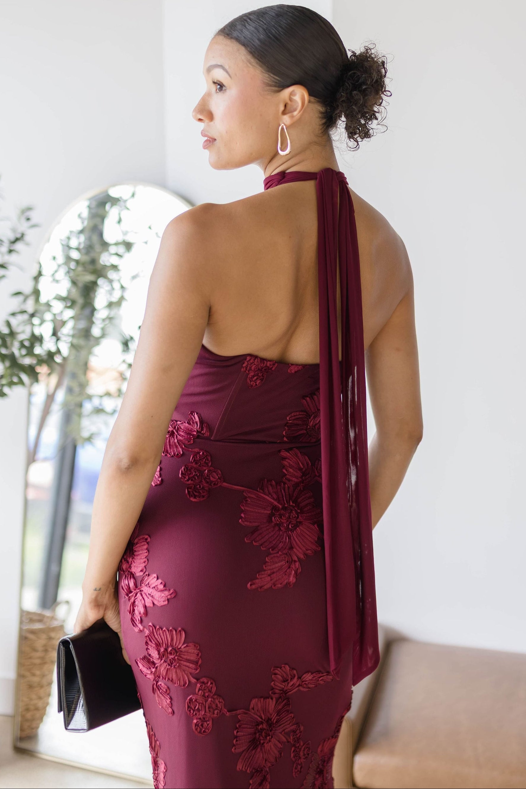Beatriz Floral Halter Maxi Dress