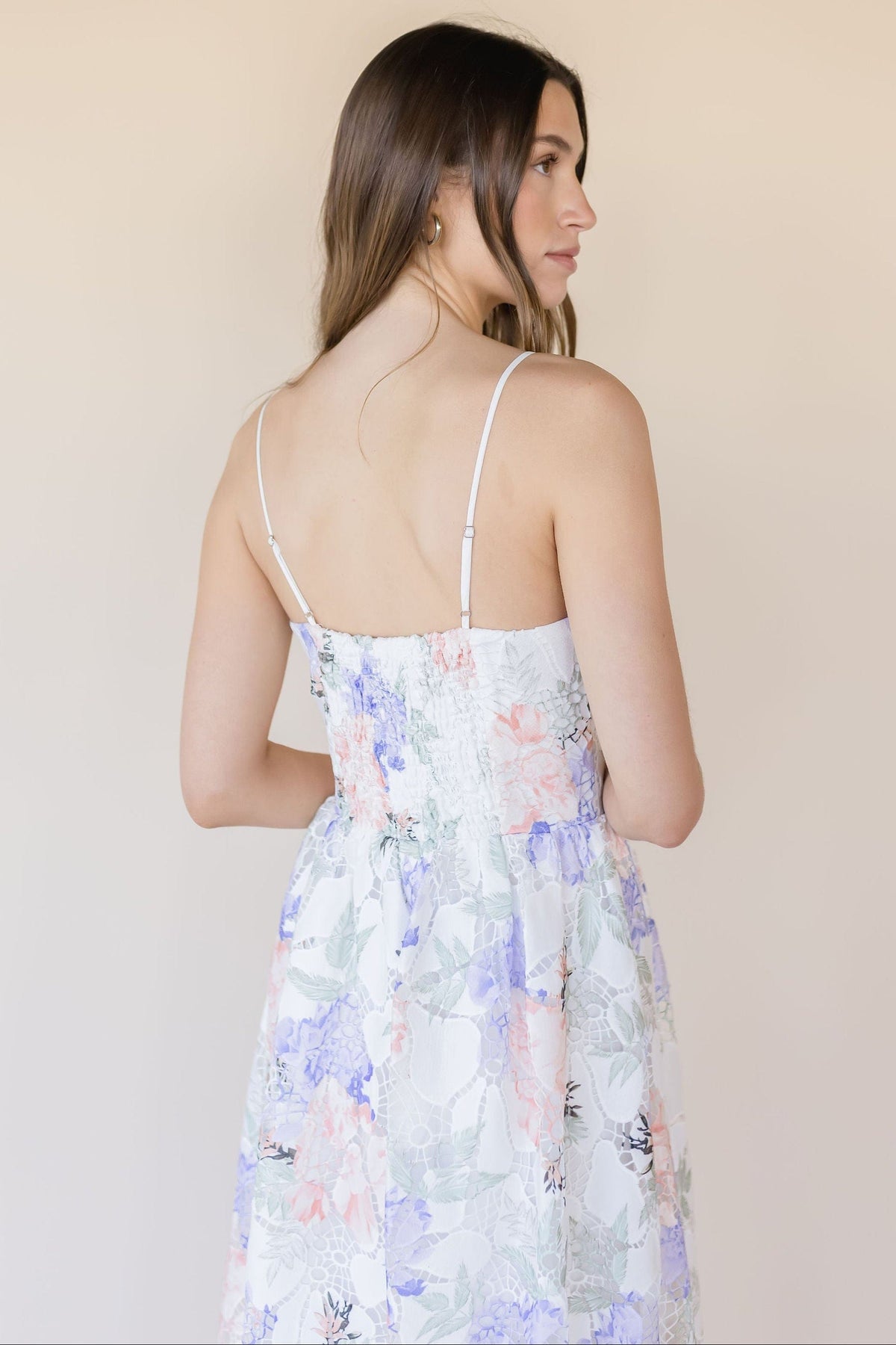 Lucy Paris Edda Lace Midi Dress | Wild Dove Boutique