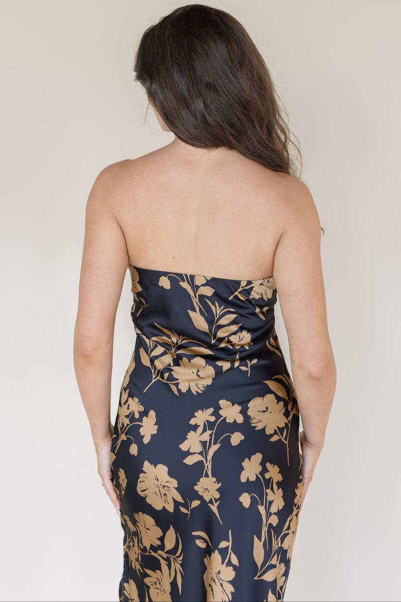 Art Of Bloom Strapless Maxi Dress Art Of Bloom Strapless Maxi Dress