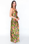 Art Of Bloom Strapless Maxi Dress