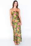 Art Of Bloom Strapless Maxi Dress