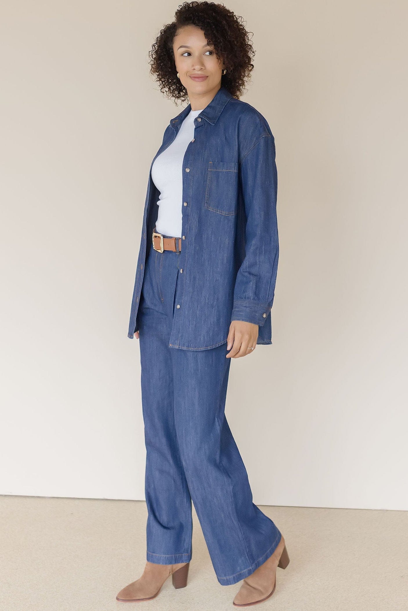 Whitney Denim Button Down Shirt Whitney Denim Button Down Shirt