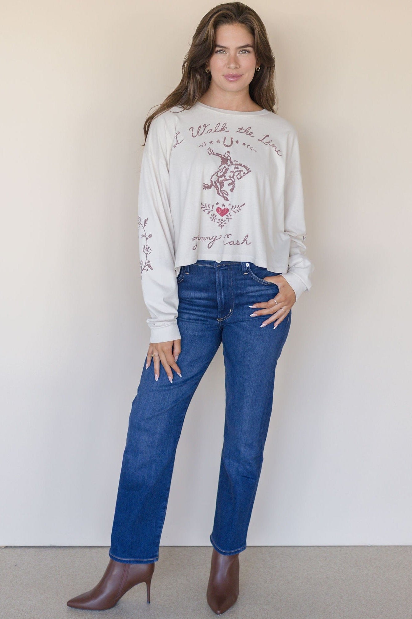 Johnny Cash Walk The Line Meet & Greet Long Sleeve Johnny Cash Walk The Line Meet & Greet Long Sleeve