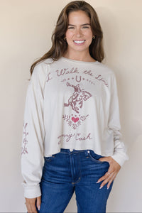 Johnny Cash Walk The Line Meet & Greet Long Sleeve Johnny Cash Walk The Line Meet & Greet Long Sleeve