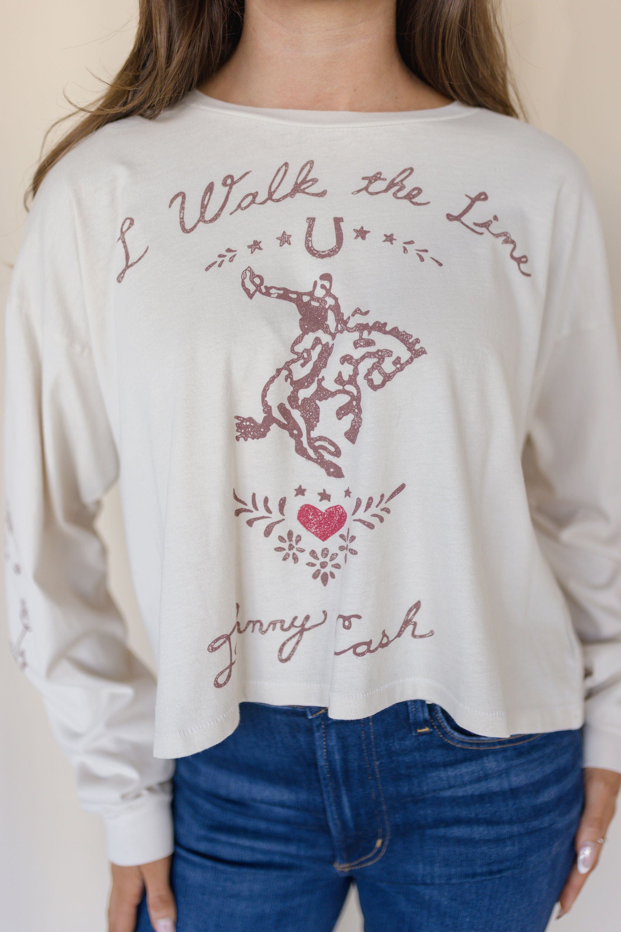 Johnny Cash Walk The Line Meet & Greet Long Sleeve Johnny Cash Walk The Line Meet & Greet Long Sleeve