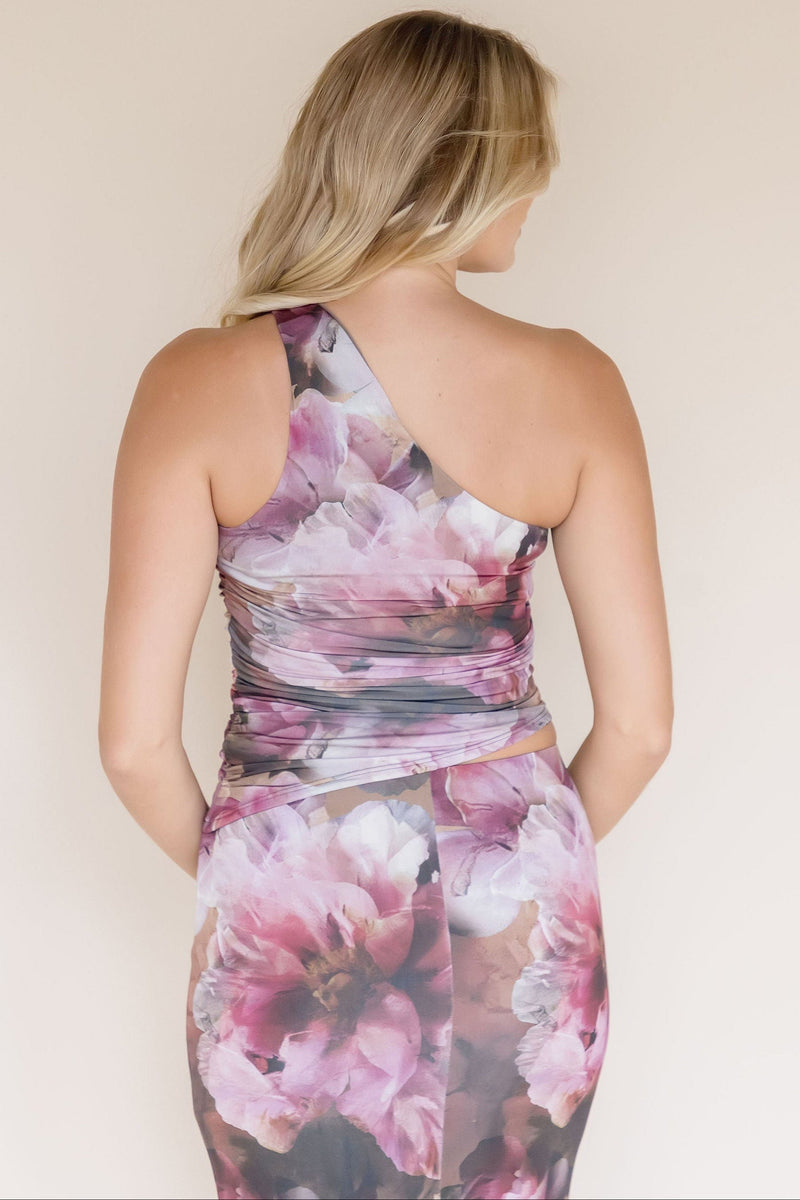 Margerie One Shoulder Mesh Top Margerie One Shoulder Mesh Top