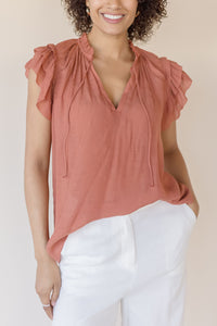 Adira Ruffle Sleeve Blouse