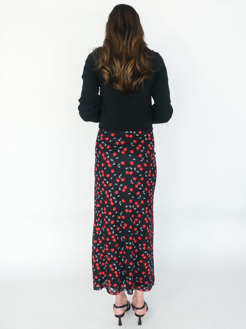 Cherry Of Mine Midi Skirt