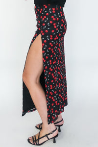 Cherry Of Mine Midi Skirt