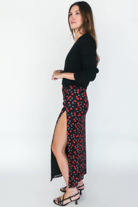 Cherry Of Mine Midi Skirt