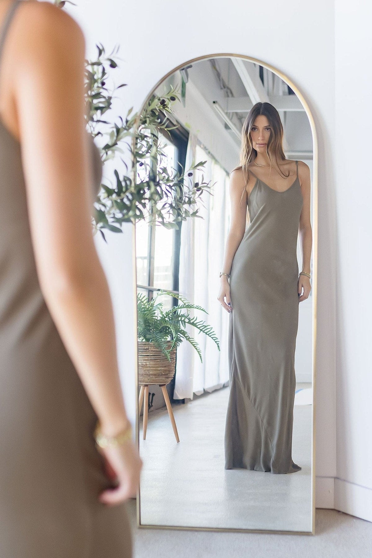 Goldyn Maxi Slip Dress Earth Green | Wild Dove Boutique | San Diego, CA XS/S / Earth Goldyn Maxi Slip Dress Earth Green | Wild Dove Boutique | San Diego, CA XS/S / Earth