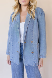 Vivian Oversized Denim Blazer