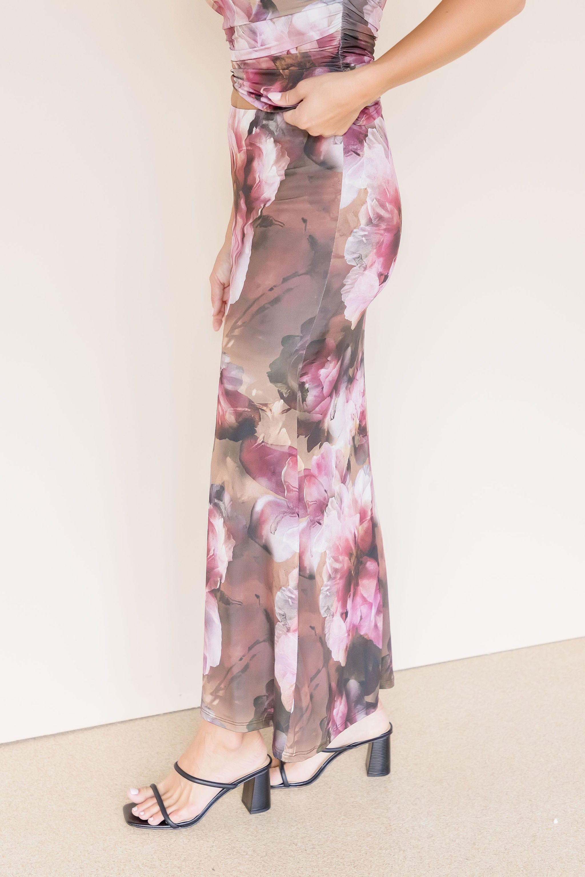 Margerie Mesh Midi Skirt Margerie Mesh Midi Skirt