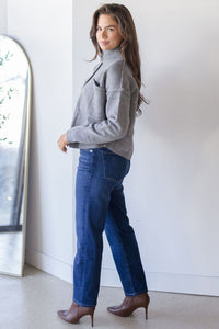 Dusty High Neck Cardigan Dusty High Neck Cardigan