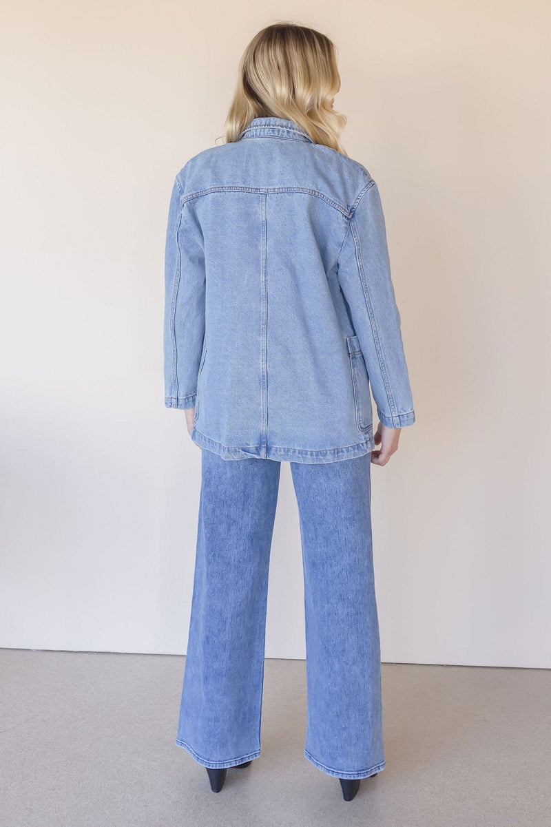 Vivian Oversized Denim Blazer