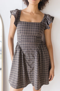 Meadowyn Square Neck Ruffle Corset Mini Dress Meadowyn Square Neck Ruffle Corset Mini Dress