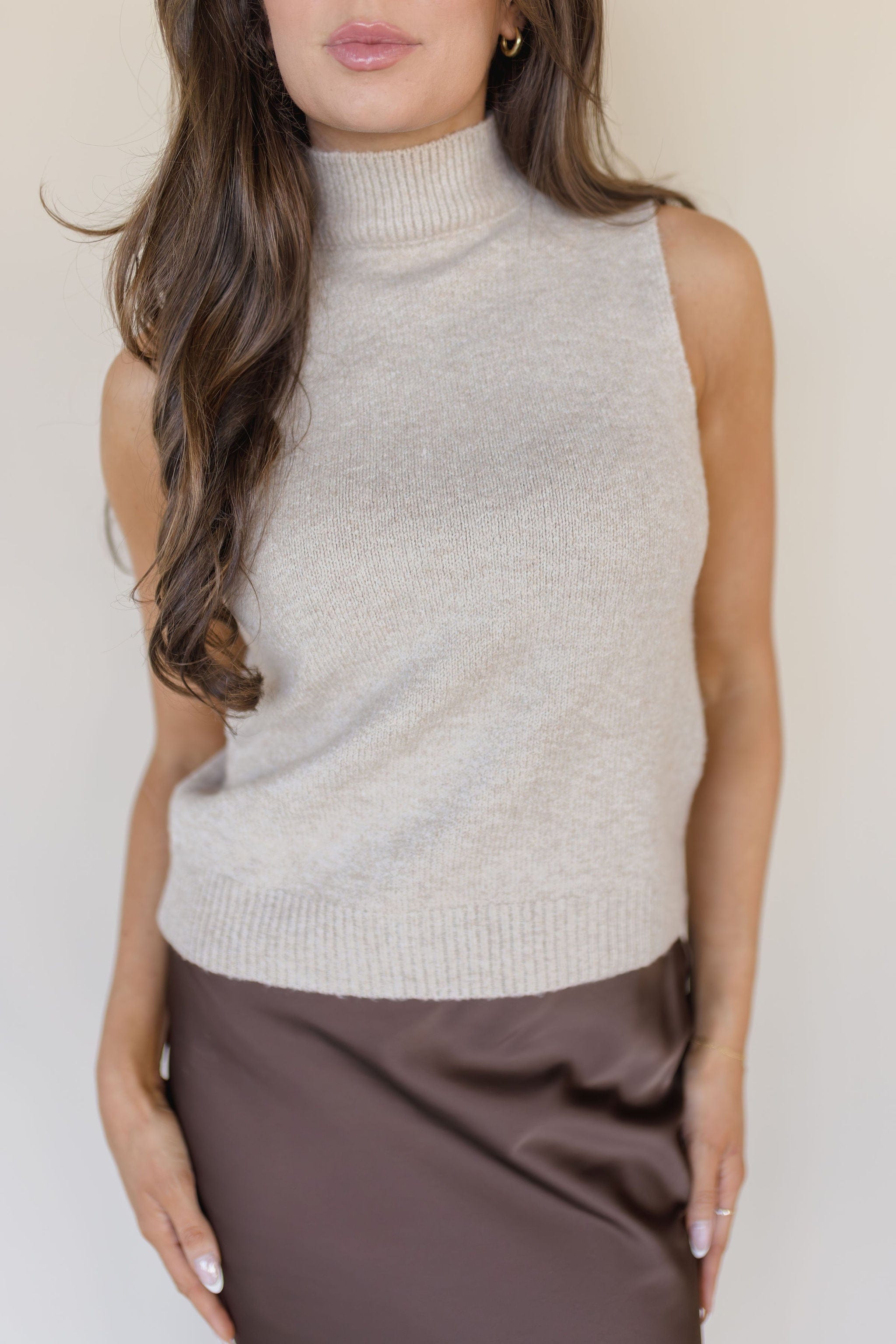 Montgomery Knitted Mockneck Top Montgomery Knitted Mockneck Top