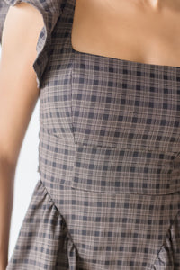 Meadowyn Square Neck Ruffle Corset Mini Dress Meadowyn Square Neck Ruffle Corset Mini Dress