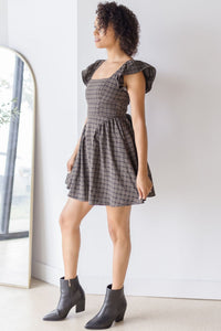 Meadowyn Square Neck Ruffle Corset Mini Dress Meadowyn Square Neck Ruffle Corset Mini Dress