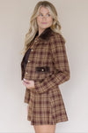 Hollis Plaid Belted Mini Skirt Hollis Plaid Belted Mini Skirt