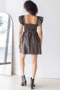 Meadowyn Square Neck Ruffle Corset Mini Dress Meadowyn Square Neck Ruffle Corset Mini Dress