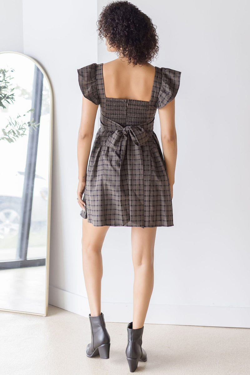 Meadowyn Square Neck Ruffle Corset Mini Dress Meadowyn Square Neck Ruffle Corset Mini Dress