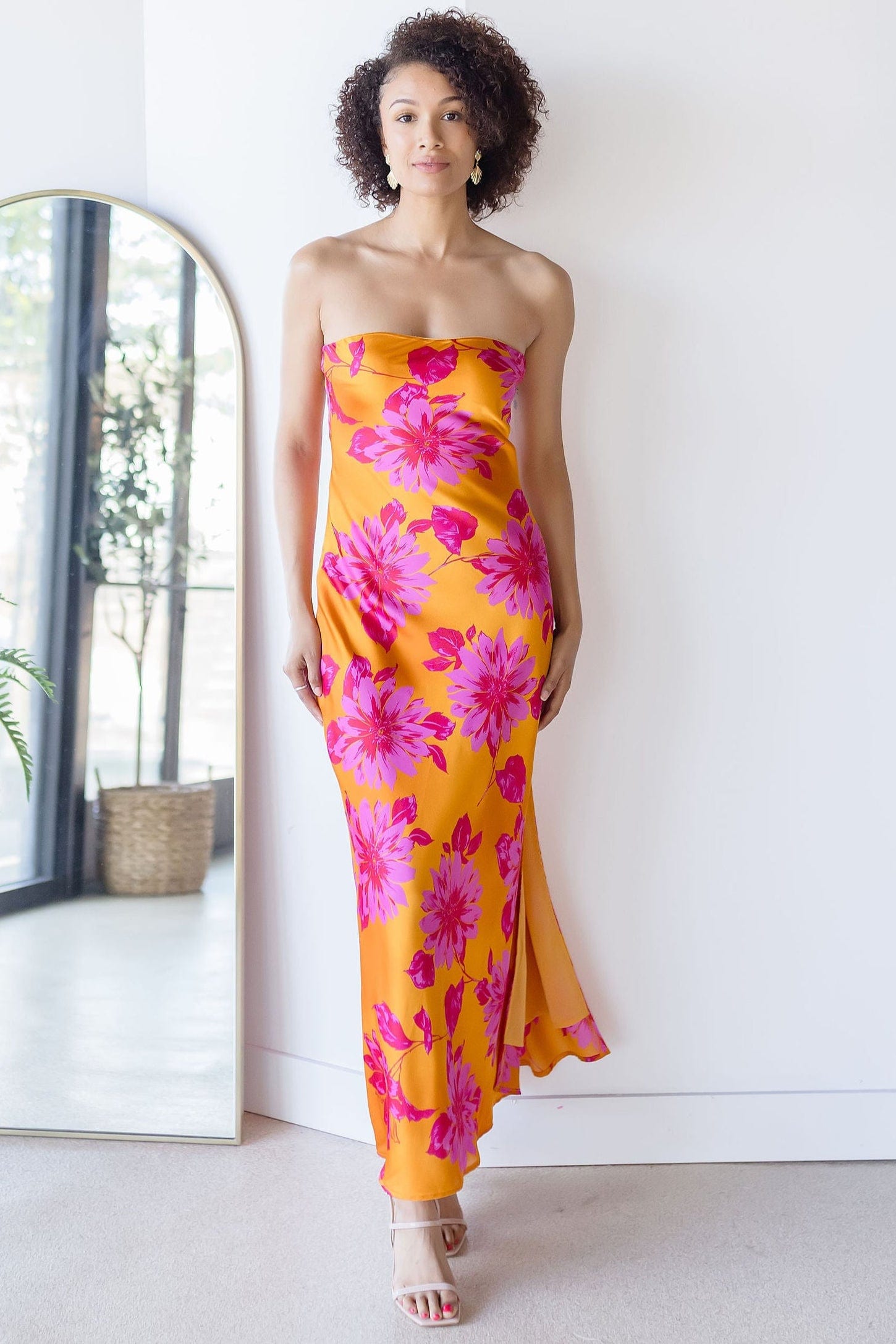 WREN The Label Art Of Bloom Strapless Maxi Dress | Wild Dove