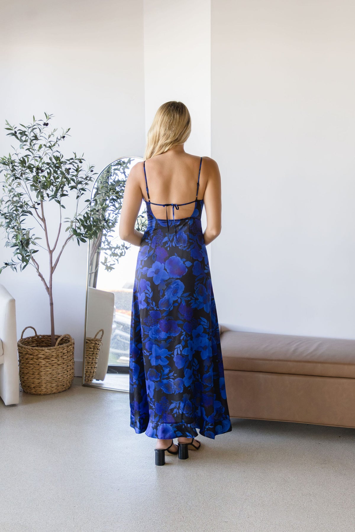 Cyrine Ruffle Floral Maxi Dress